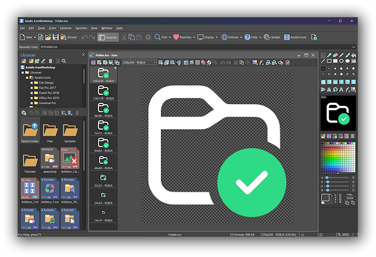 Professional icon authoring tool — Axialis IconWorkshop