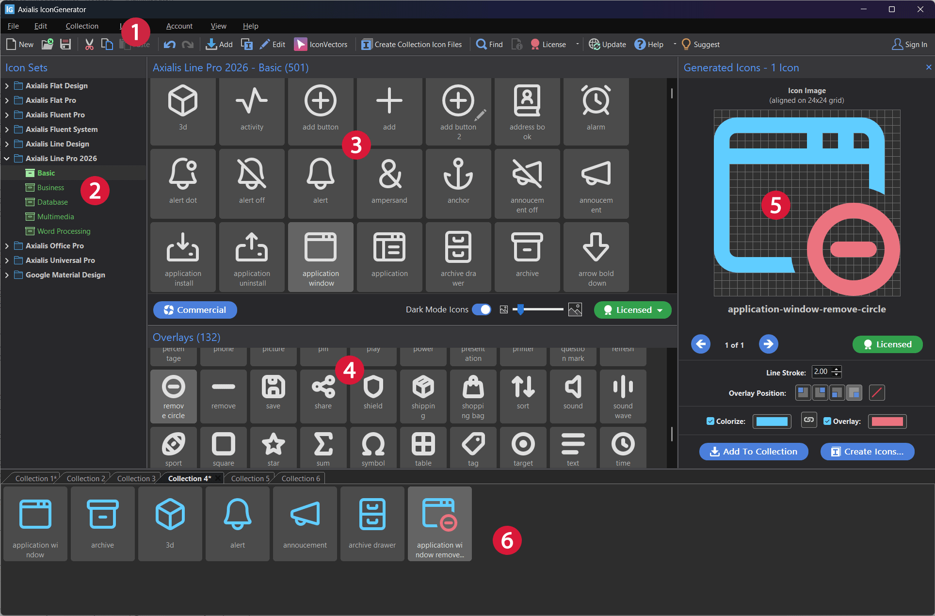 Axialis IconGenerator main window