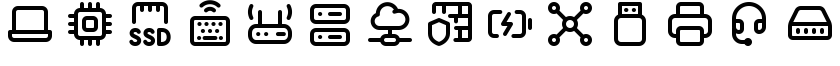 Axialis Line Pro - Hardware & Network icons