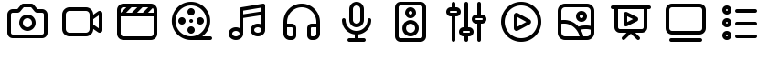 Axialis Line Pro - Multimedia icons