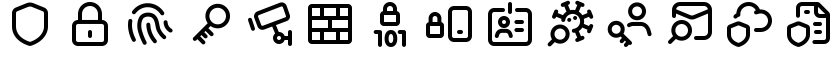 Axialis Line Pro - Security icons
