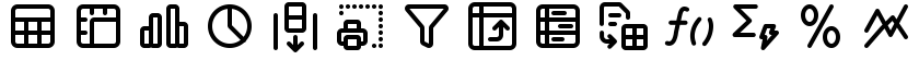 Axialis Line Pro - Spreadsheet icons