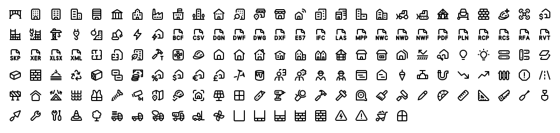 All 155 Axialis Line Pro Construction icons