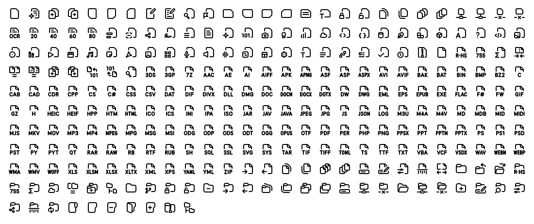 All 280 Axialis Line Pro Documents & Folders icons