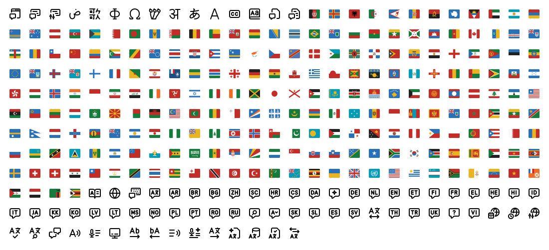 All 312 Axialis Line Pro Flags & Languages icons