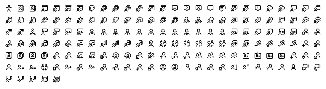 All 167 Axialis Line Pro User Management icons