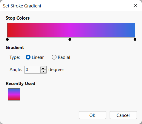 Gradient Editor Dialog