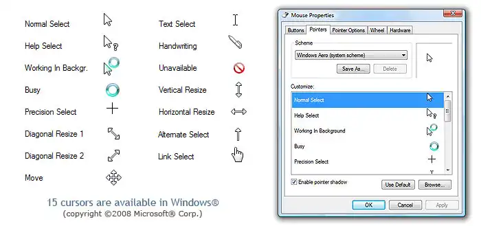 Windows XP Cursors